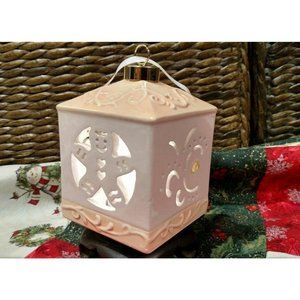 Light Up Gingerbread Ornament Ceramic Color Changing/Solid White Light, NEW